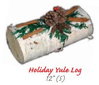 12 in. Holiday Yule Log